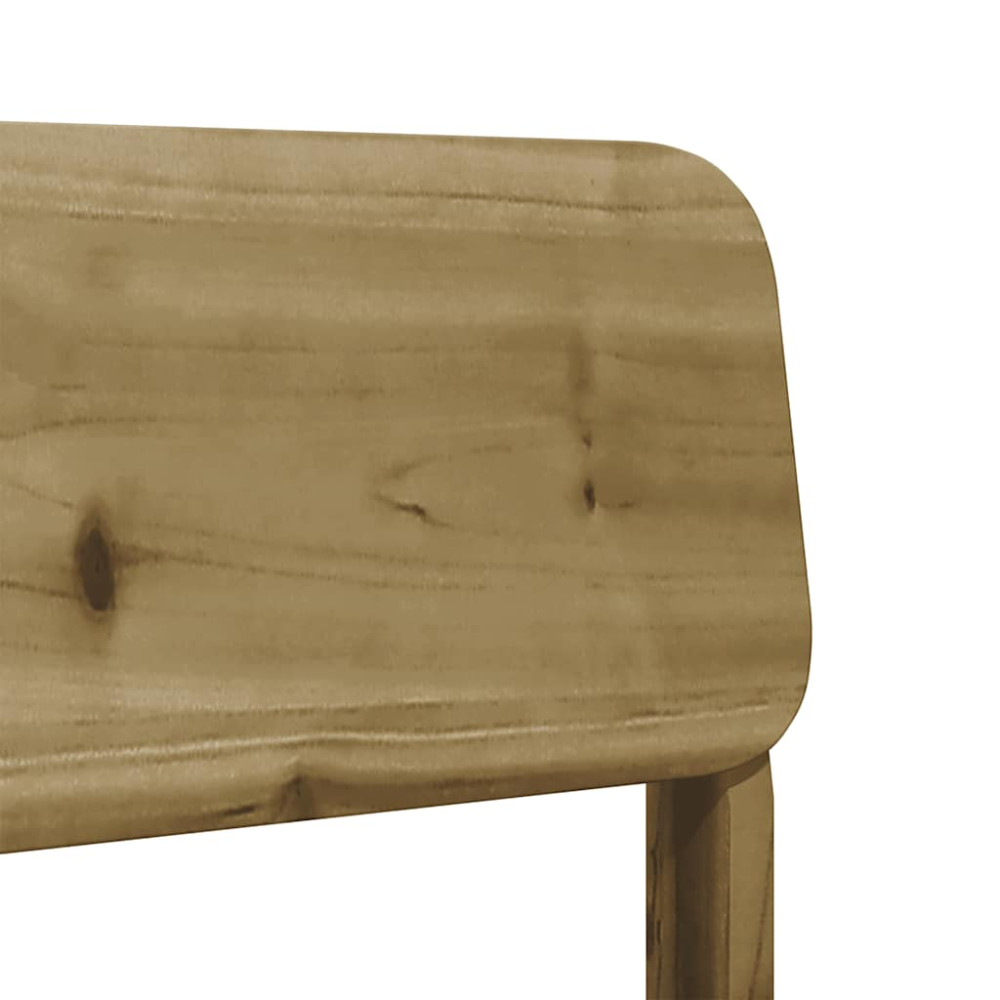 Produktbild för Trädgårdsstolar 2 st 60x52,5x72 cm impregnerad furu