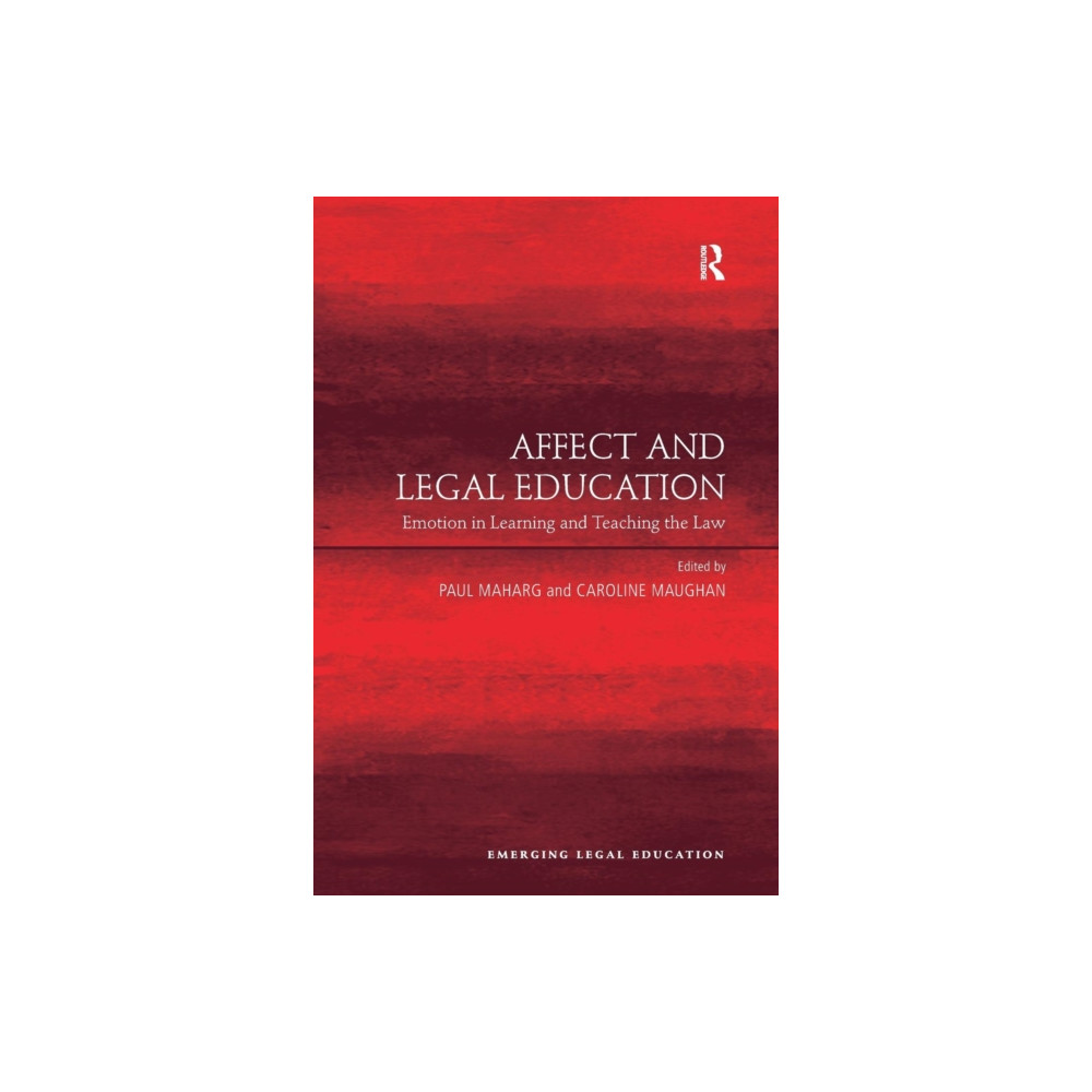 Produktbild för Affect and Legal Education (häftad, eng)