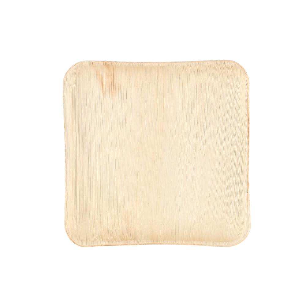 Produktbild för Palm Leaf Plate 25x25 cm 10Pcs