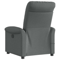 Produktbild för Massagefåtölj mörkgrå tyg