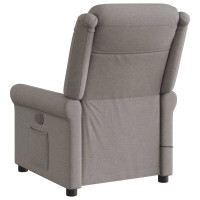 Produktbild för Massagefåtölj taupe tyg