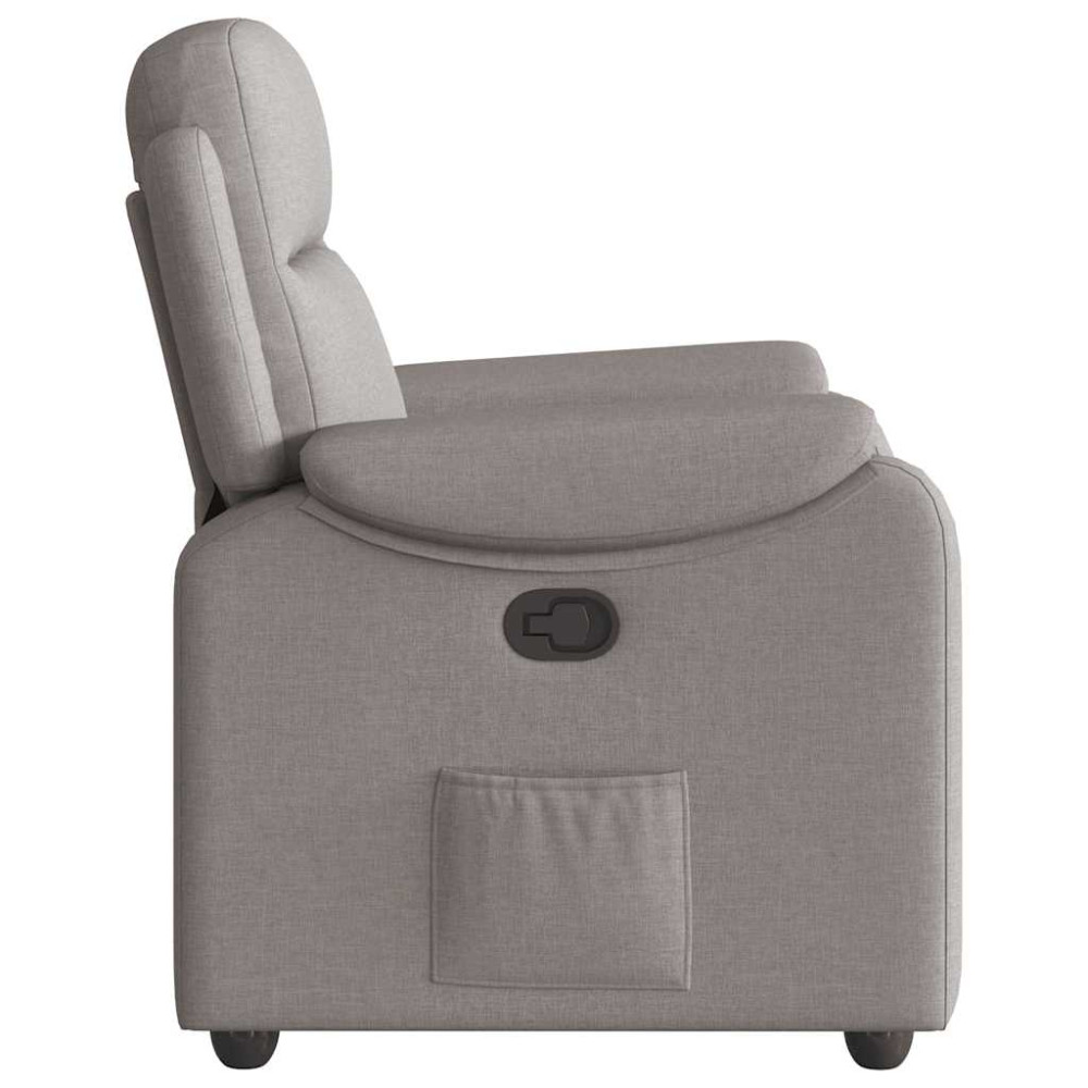 Produktbild för Reclinerfåtölj taupe tyg