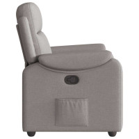 Produktbild för Reclinerfåtölj taupe tyg