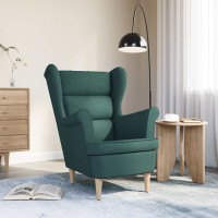 Produktbild för Fåtölj mörkgrön 74x84x100 cm tyg