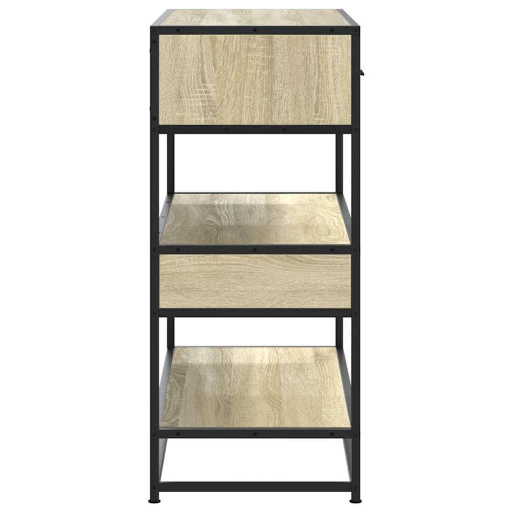 Produktbild för Avlastningsbord sonoma-ek 90x35x80 cm konstruerat trä