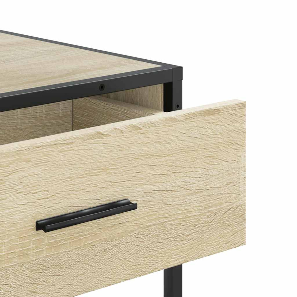 Produktbild för Avlastningsbord sonoma-ek 90x35x80 cm konstruerat trä