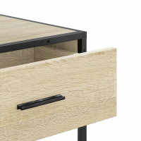 Produktbild för Avlastningsbord sonoma-ek 90x35x80 cm konstruerat trä
