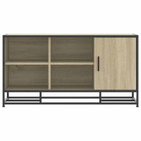 Produktbild för Skobänk sonoma-ek 100x40x53,5 cm konstruerat trä och metall