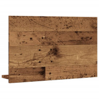 Produktbild för Spegelskåp för badrum åldrat trä 60x11x37 cm konstruerat trä