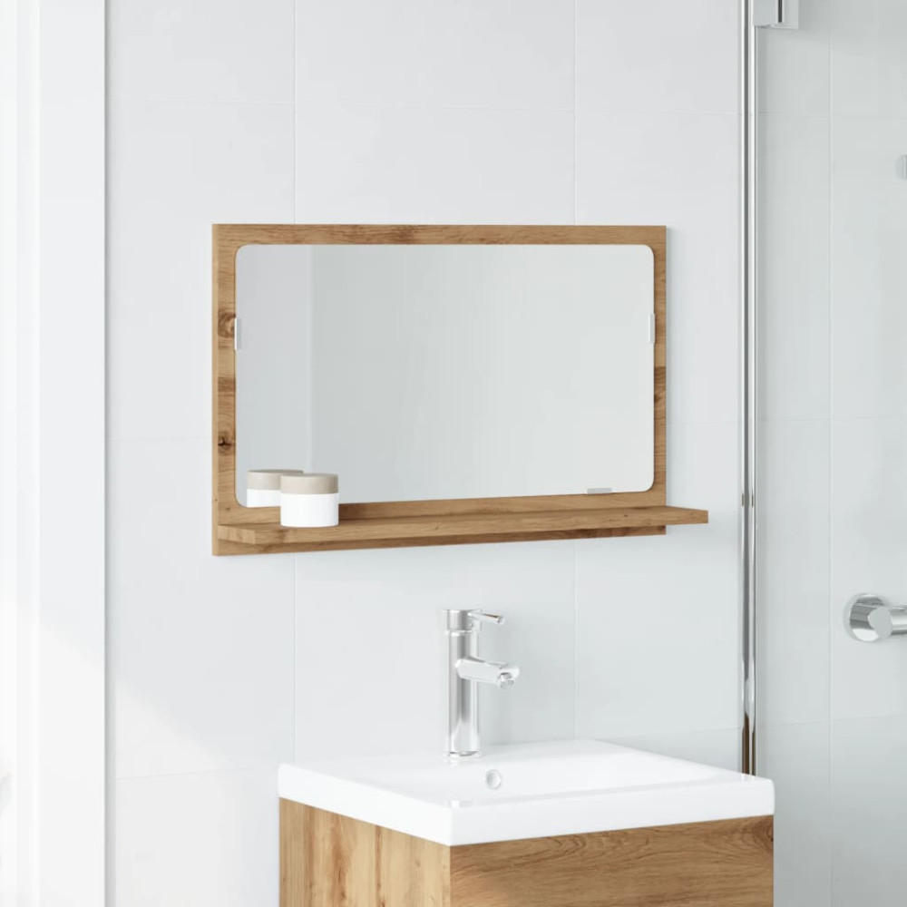 Produktbild för Spegelskåp för badrum artisan ek 60x11x37 cm konstruerat trä