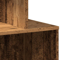 Produktbild för Sängbord gammalt trä 35x35x55 cm konstruerat trä