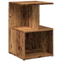 Produktbild för Sängbord 2 st gammalt trä 35x35x55 cm konstruerat trä