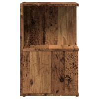 Produktbild för Sängbord 2 st gammalt trä 35x35x55 cm konstruerat trä