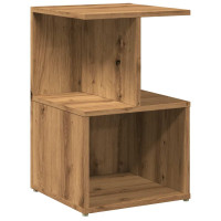 Produktbild för Sängbord artisan ek 35x35x55 cm konstruerat trä