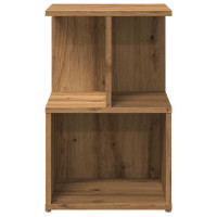 Produktbild för Sängbord artisan ek 35x35x55 cm konstruerat trä