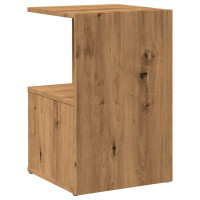 Produktbild för Sängbord artisan ek 35x35x55 cm konstruerat trä
