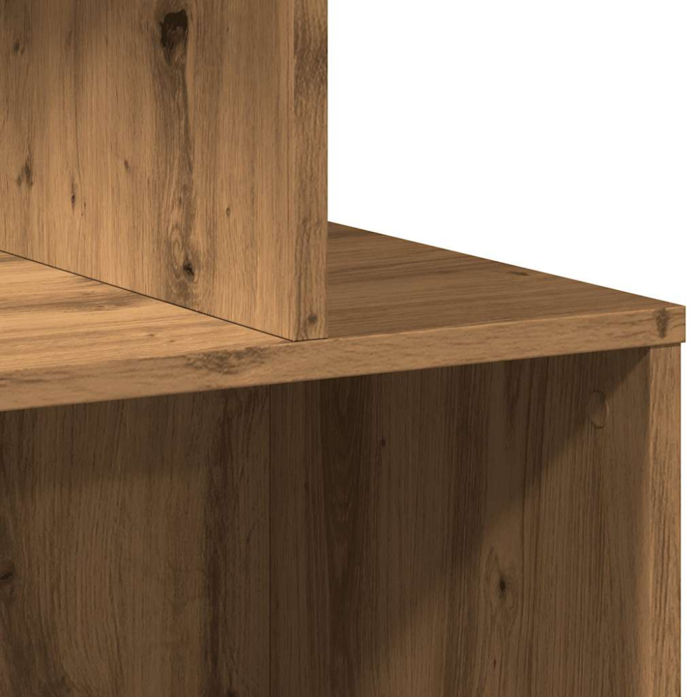 Produktbild för Sängbord artisan ek 35x35x55 cm konstruerat trä