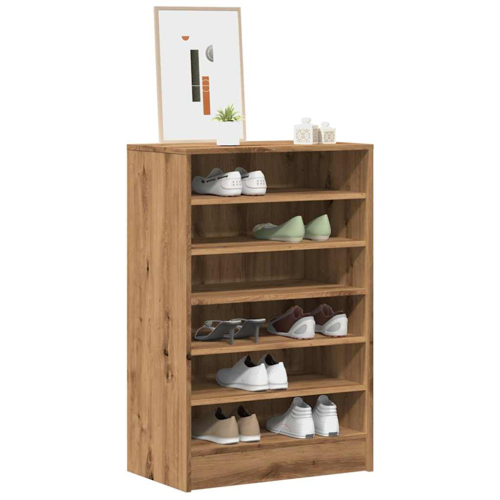 Produktbild för Skoskåp artisan ek 60x35x92 cm konstruerat trä