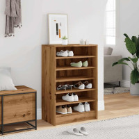 Produktbild för Skoskåp artisan ek 60x35x92 cm konstruerat trä