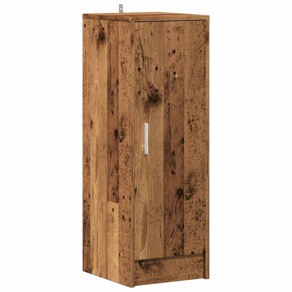 Produktbild för Skoskåp gammalt trä 32x35x92 cm konstruerat trä