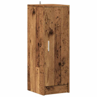 Produktbild för Skoskåp gammalt trä 32x35x92 cm konstruerat trä