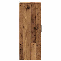 Produktbild för Skoskåp gammalt trä 32x35x92 cm konstruerat trä