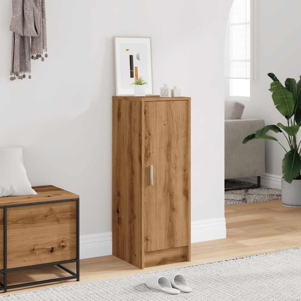 Produktbild för Skoskåp artisan ek 32x35x92 cm konstruerat trä
