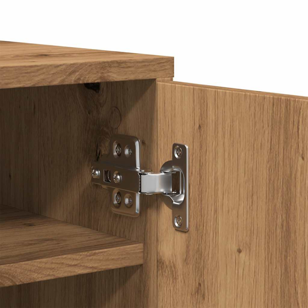 Produktbild för Skoskåp artisan ek 32x35x92 cm konstruerat trä