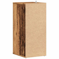 Produktbild för Skoskåp åldrat trä 32x35x70 cm konstruerat trä