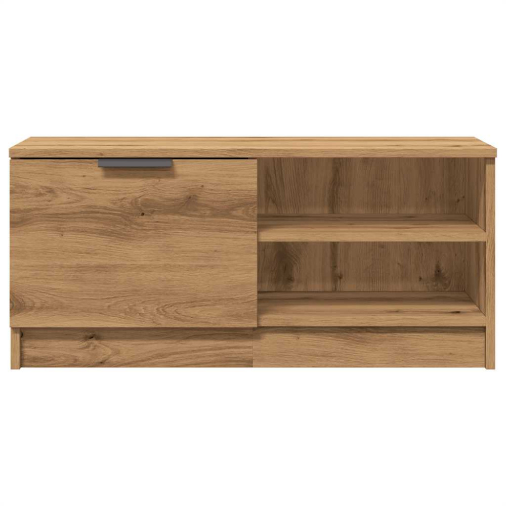 Produktbild för Tv-bänk artisan ek 80x35x36,5 cm konstruerat trä