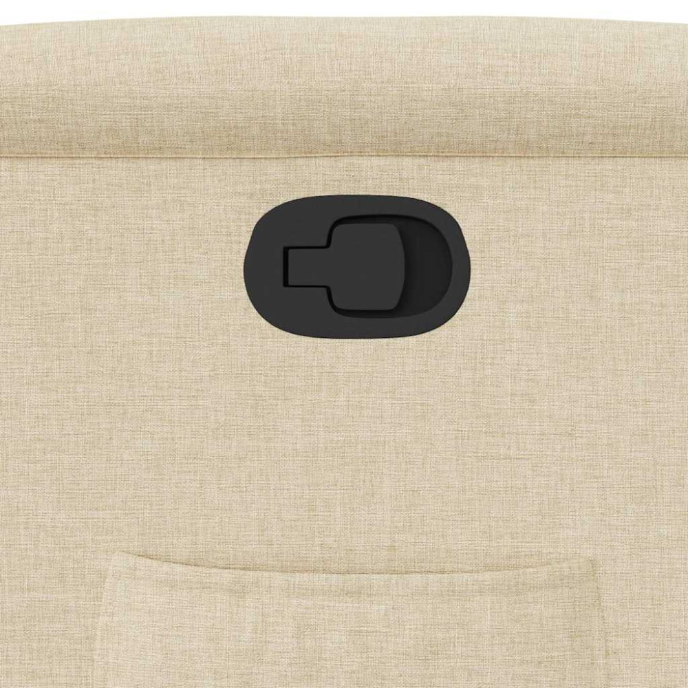 Produktbild för Reclinerfåtölj med uppresningshjälp gräddvit tyg