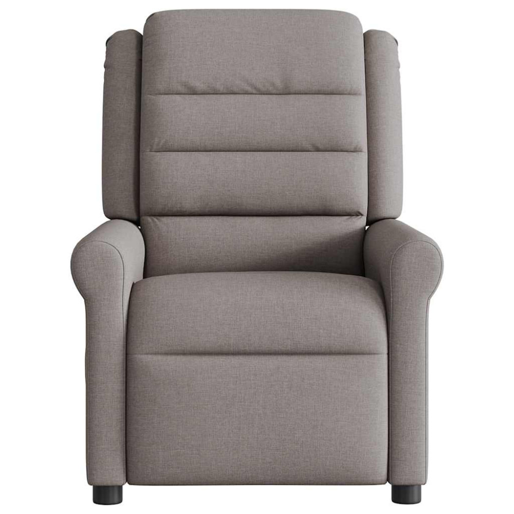 Produktbild för Elektrisk massagefåtölj taupe tyg