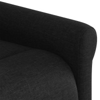 Produktbild för Reclinerfåtölj med uppresningshjälp svart tyg