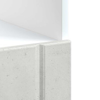 Produktbild för Ugnsskåp Lucca betonggrå konstruerat trä