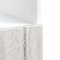 Produktbild för Ugnsskåp Lucca grå sonoma konstruerat trä