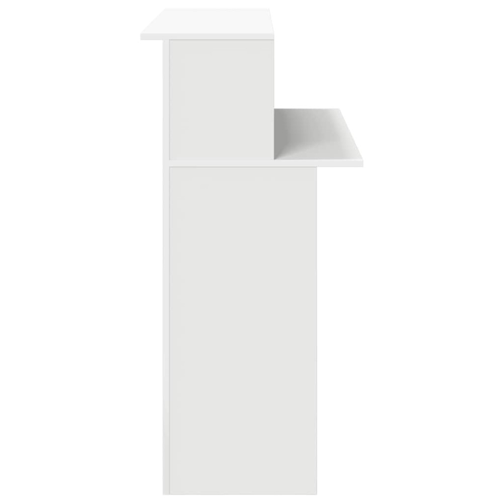 Produktbild för Receptionsdisk vit 100x50x103,5 cm konstruerat trä