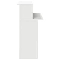 Produktbild för Receptionsdisk vit 100x50x103,5 cm konstruerat trä
