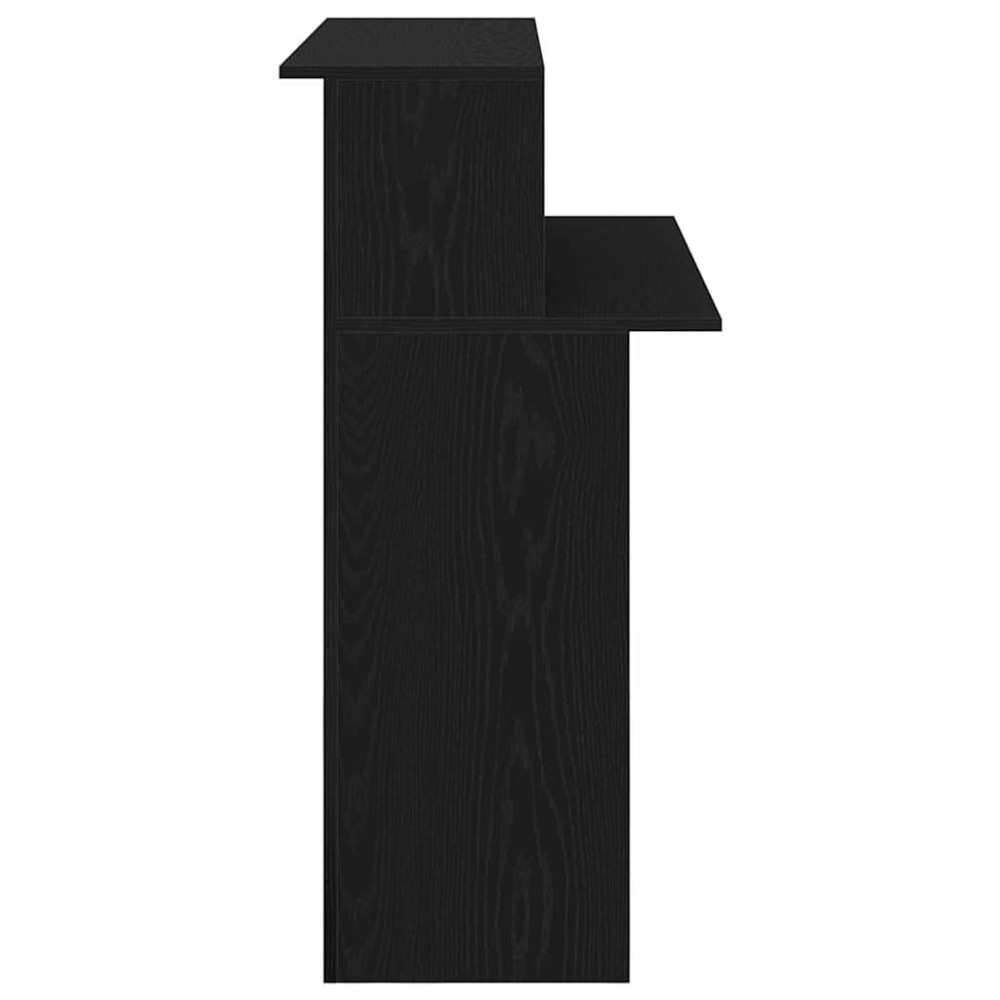 Produktbild för Receptionsdisk svart 100x50x103,5 cm konstruerat trä