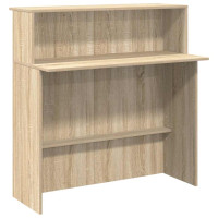Produktbild för Receptionsdisk Sonoma Ek 100x50x103,5 cm konstruerat trä