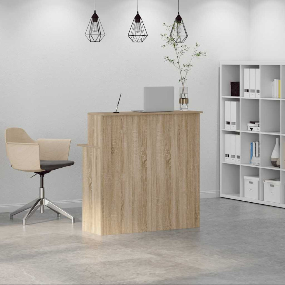 Produktbild för Receptionsdisk Sonoma Ek 100x50x103,5 cm konstruerat trä