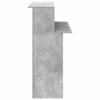Produktbild för Receptionsdisk betonggrå 100x50x103,5 cm konstruerat trä