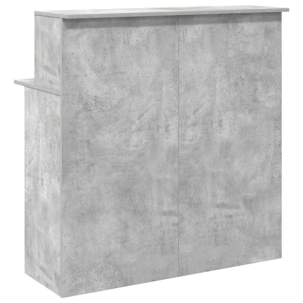 Produktbild för Receptionsdisk betonggrå 100x50x103,5 cm konstruerat trä