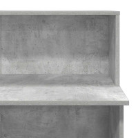 Produktbild för Receptionsdisk betonggrå 100x50x103,5 cm konstruerat trä