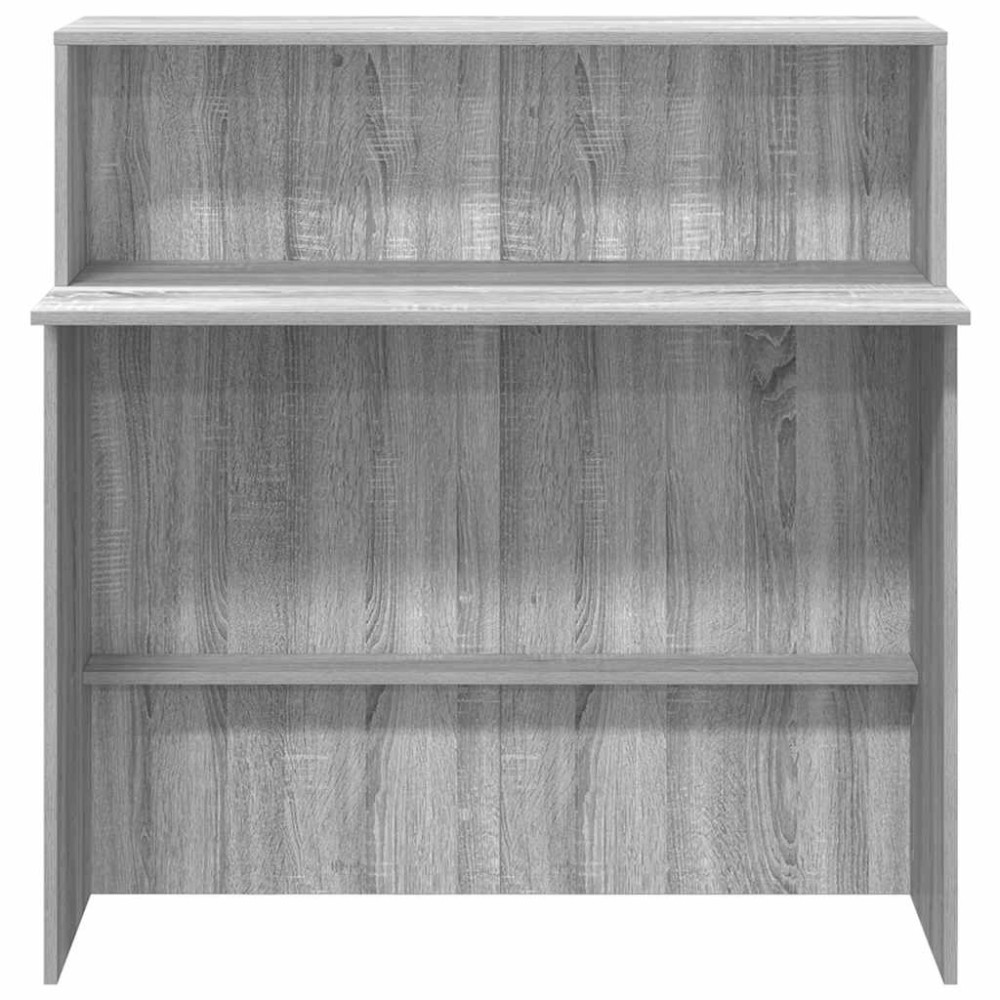 Produktbild för Receptionsdisk grå sonoma 100x50x103,5 cm konstruerat trä