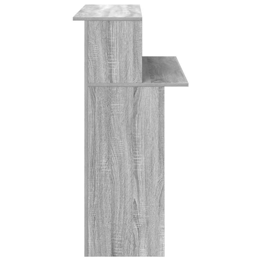 Produktbild för Receptionsdisk grå sonoma 100x50x103,5 cm konstruerat trä