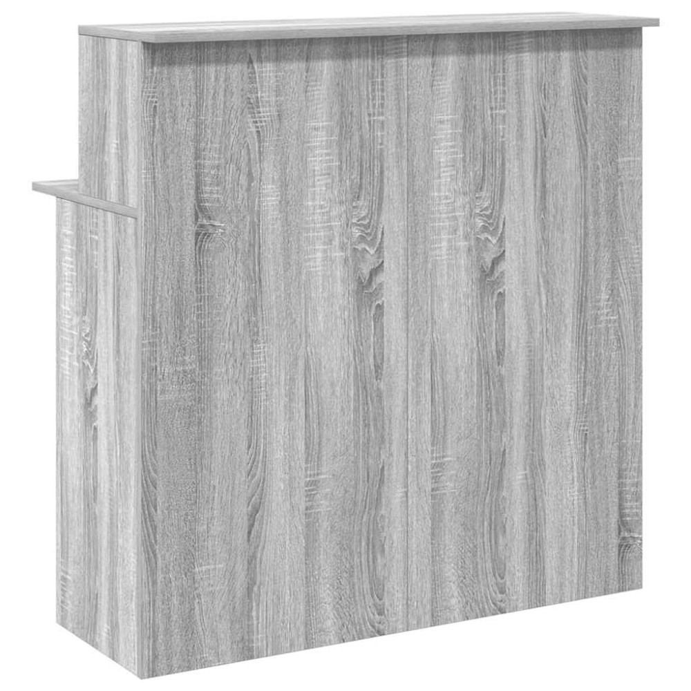 Produktbild för Receptionsdisk grå sonoma 100x50x103,5 cm konstruerat trä