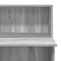 Produktbild för Receptionsdisk grå sonoma 100x50x103,5 cm konstruerat trä