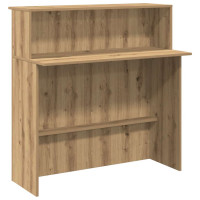 Produktbild för Receptionsdisk artisan ek 100x50x103,5 cm konstruerat trä