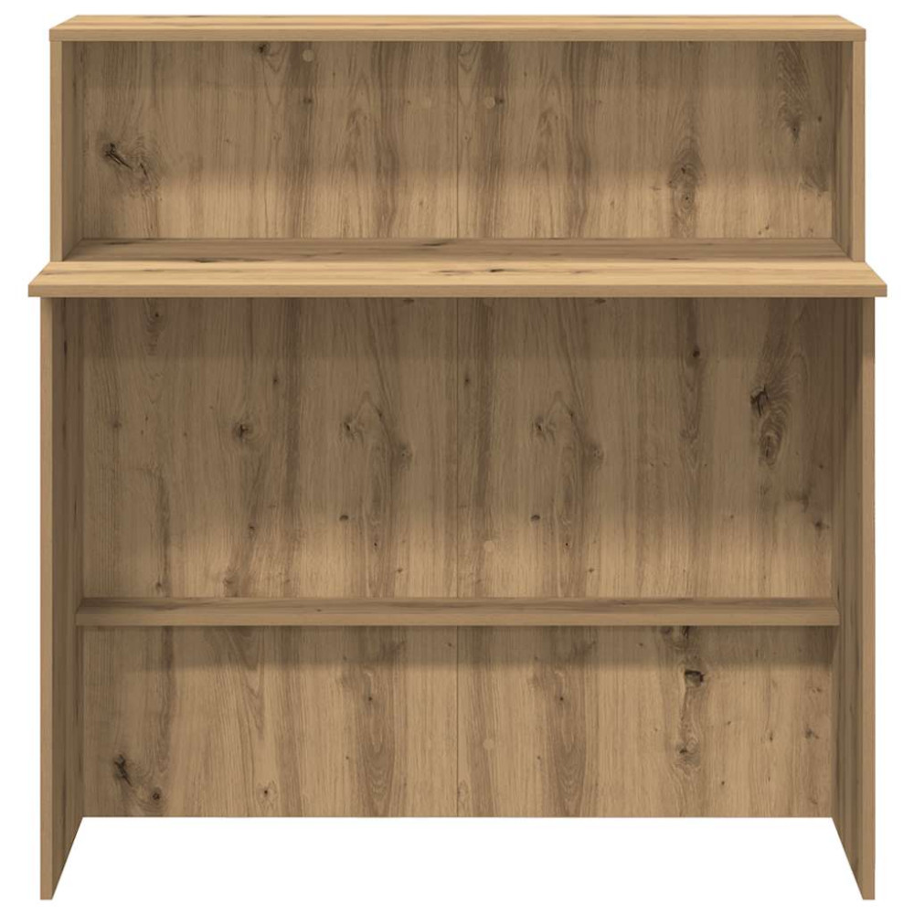 Produktbild för Receptionsdisk artisan ek 100x50x103,5 cm konstruerat trä