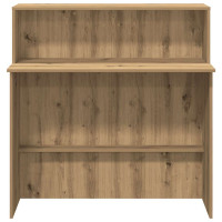 Produktbild för Receptionsdisk artisan ek 100x50x103,5 cm konstruerat trä